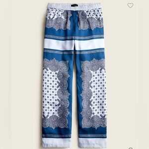J Crew pull on scarf print pants